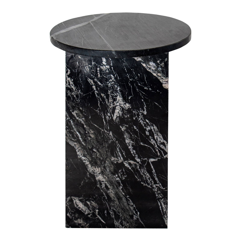Grace - Marble Accent Table - Black