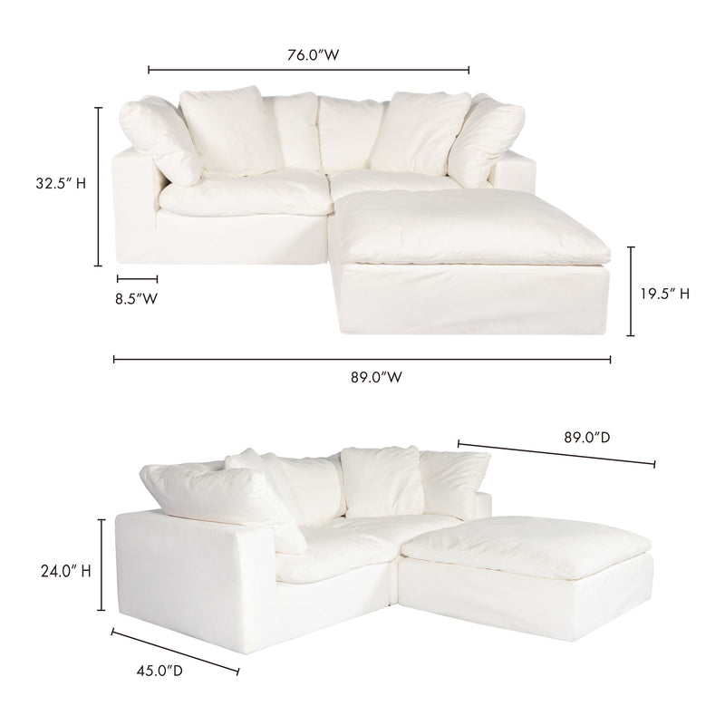 Clay - Livesmart Fabric Nook Modular Sectional - Cream