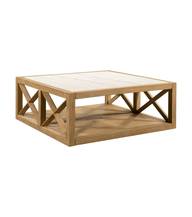 Holden - Square End Table - Rustic Blonde