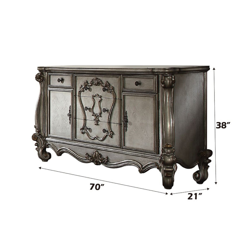 Versailles - Dresser - Antique Platinum Finish