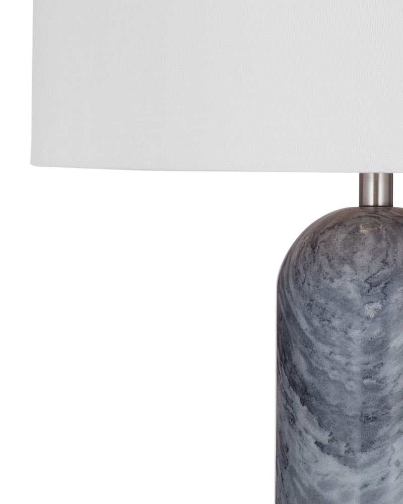 Sassandra - Table Lamp - Gray / White