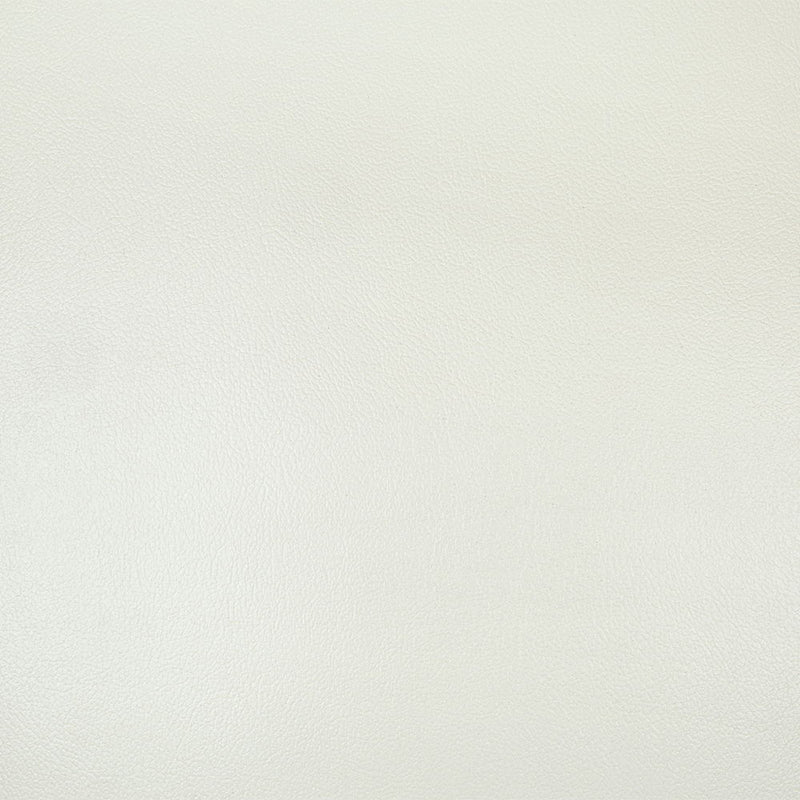 Adara - Sofa With 7 Pillows - Pearl White Synthetic Leather & Antique White