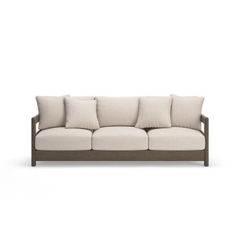 Arc Lake - Sofa With Cushion - Brown / Beige