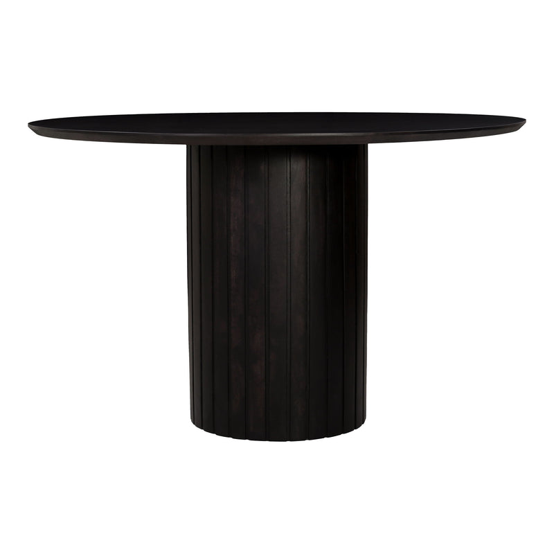 Povera - Acacia Wood Round Dining Table - Black