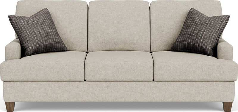 Moxy - Fabric Sofa, T-Shaped Seat Cushion, Straight Track Arms