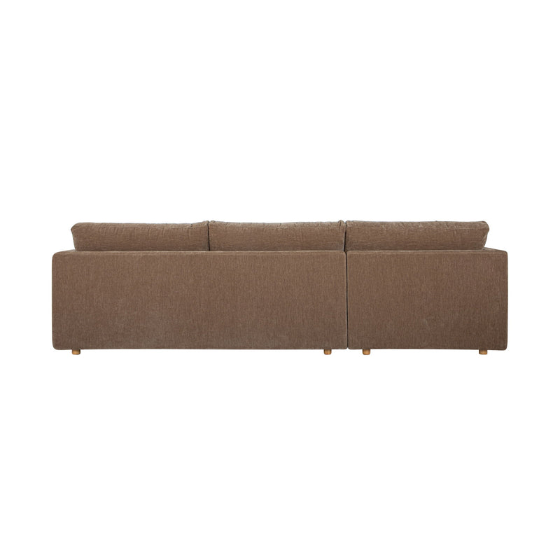 Bryn - Sectional Camel Left Stationary Sofa - Light Brown