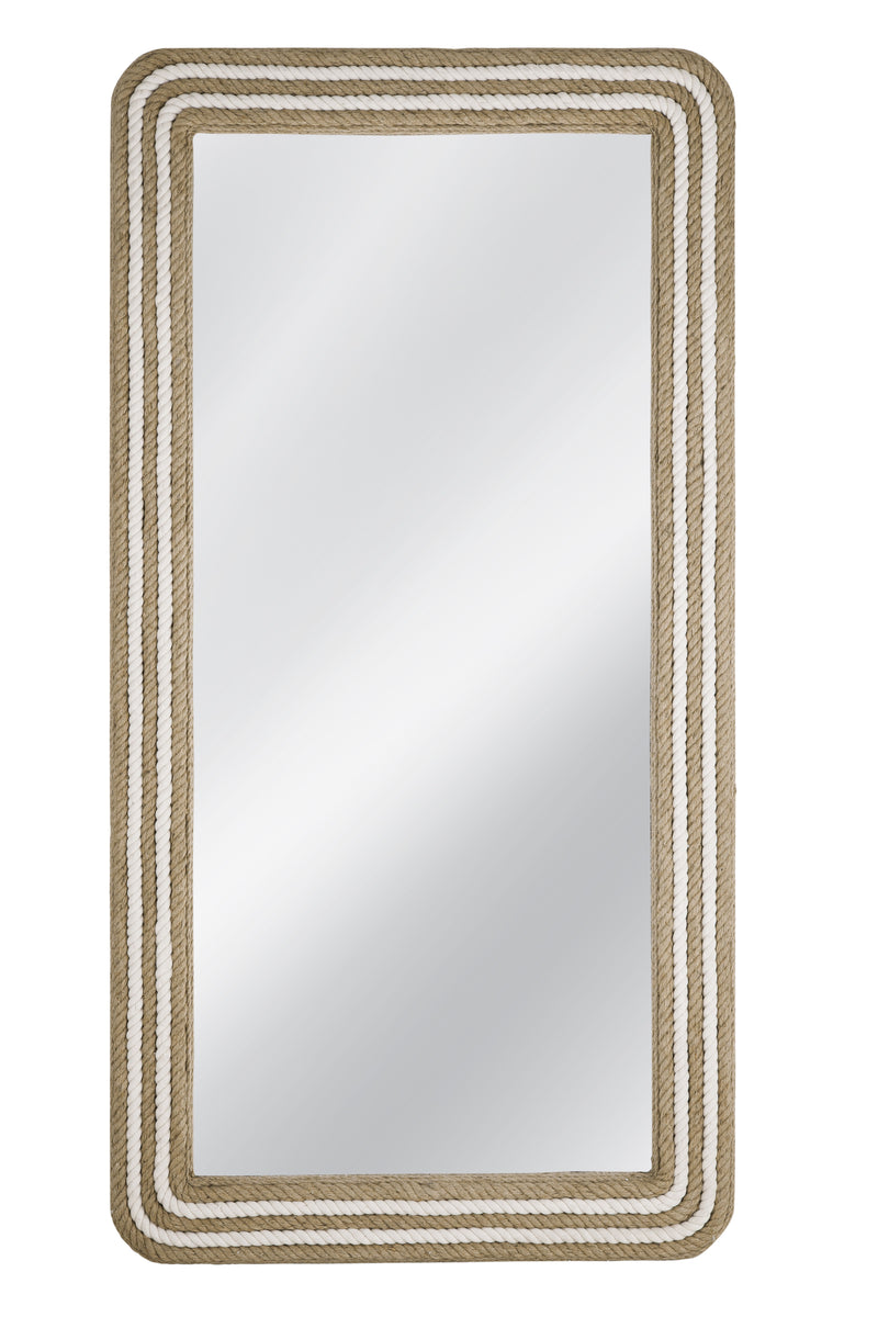 Kiko - Floor Mirror - White / Natural