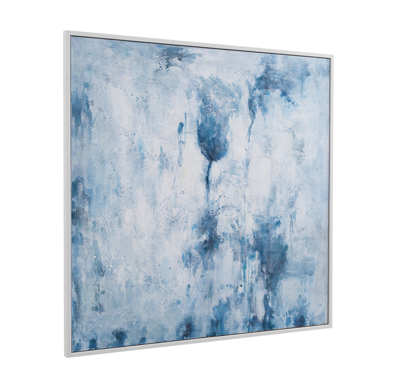 Lake Time Framed Canvas - Blue