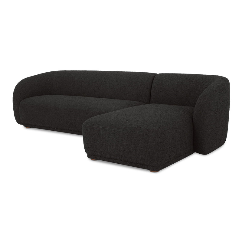 Faye - Right Sectional - Black