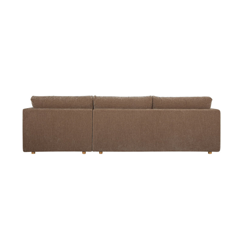 Bryn - Sectional Camel Right Stationary Sofa - Light Brown