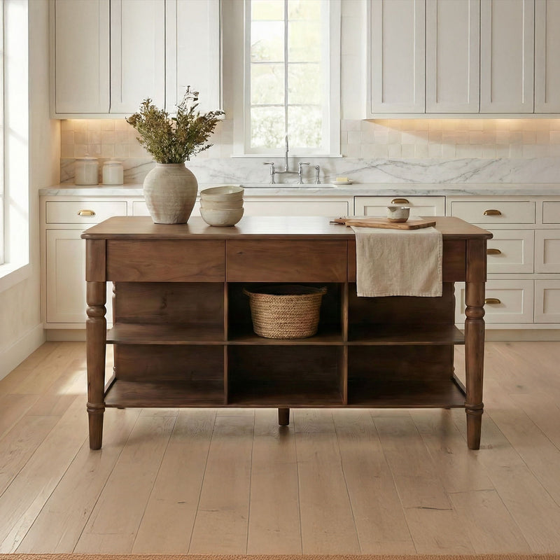 Russet - Kitchen Island - Brown