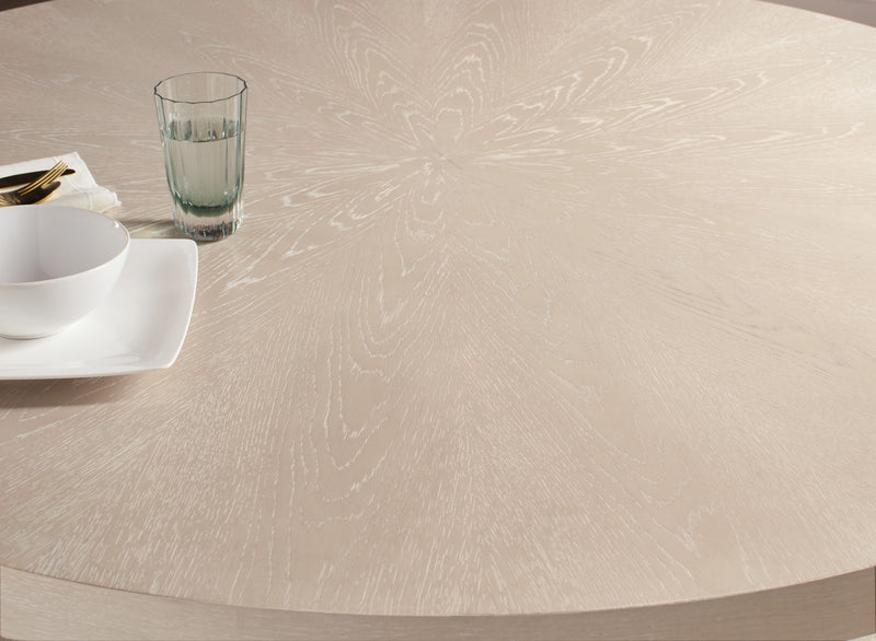 Nouveau Chic - Round Pedestal Dining Table - Light Brown