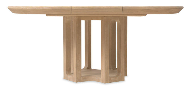 Banyon Bay - Round Dining Table With One 18" Leaf - Light Brown