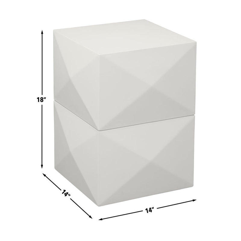 Malibu - Side Table - White