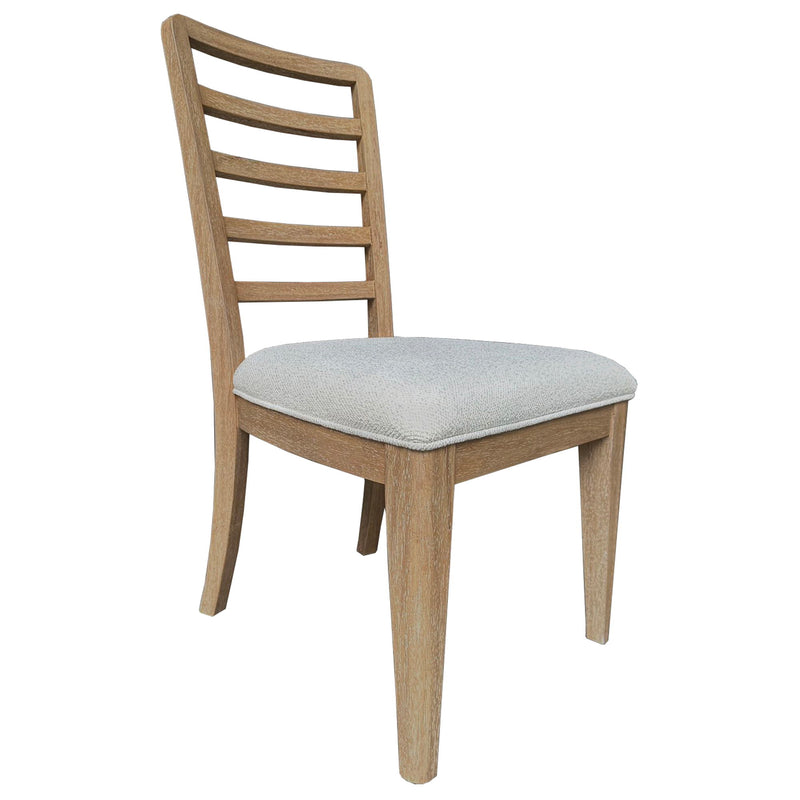 Escape - Dining Ladder Back Dining Chair (Set of 2) - Glazed Natural Oak / Mirage Mist