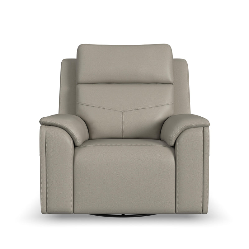 Vernon - Power Swivel Gliding Recliner With Power Headrest, Lumbar, Heat & Massage