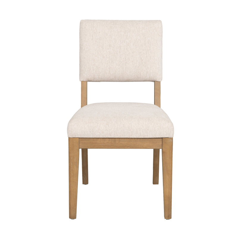 Millwork - Dining Chair (Set of 2) - White / Light Brown