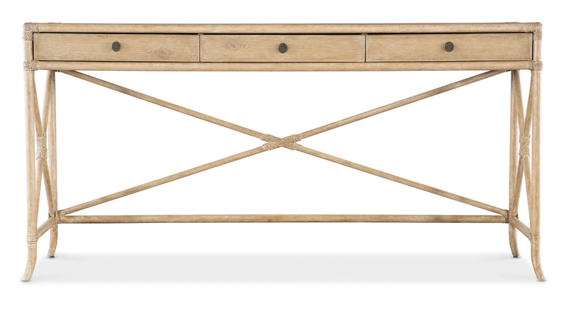 Retreat - Pole Rattan Console