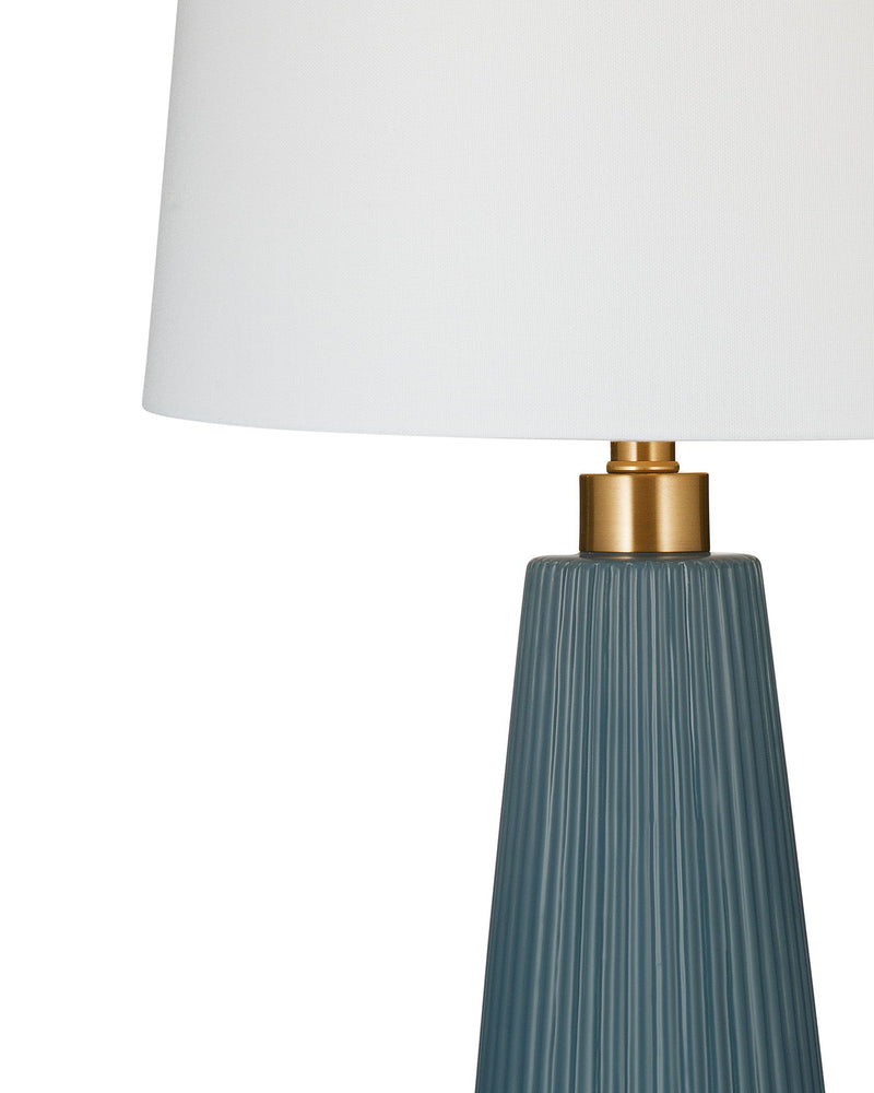 Zelda - Table Lamp - Vibrant Blue / Gold Accents