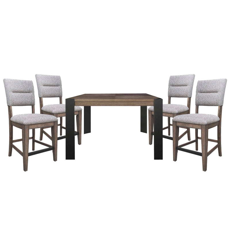 Cedar Fork - Dining Upholstered Counter Stool (Set of 2) - Smoked Arabica