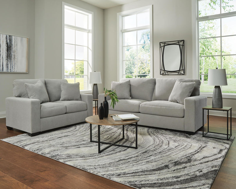 Greenbriar - 2 Pc. - Sofa And Loveseat - Smoke