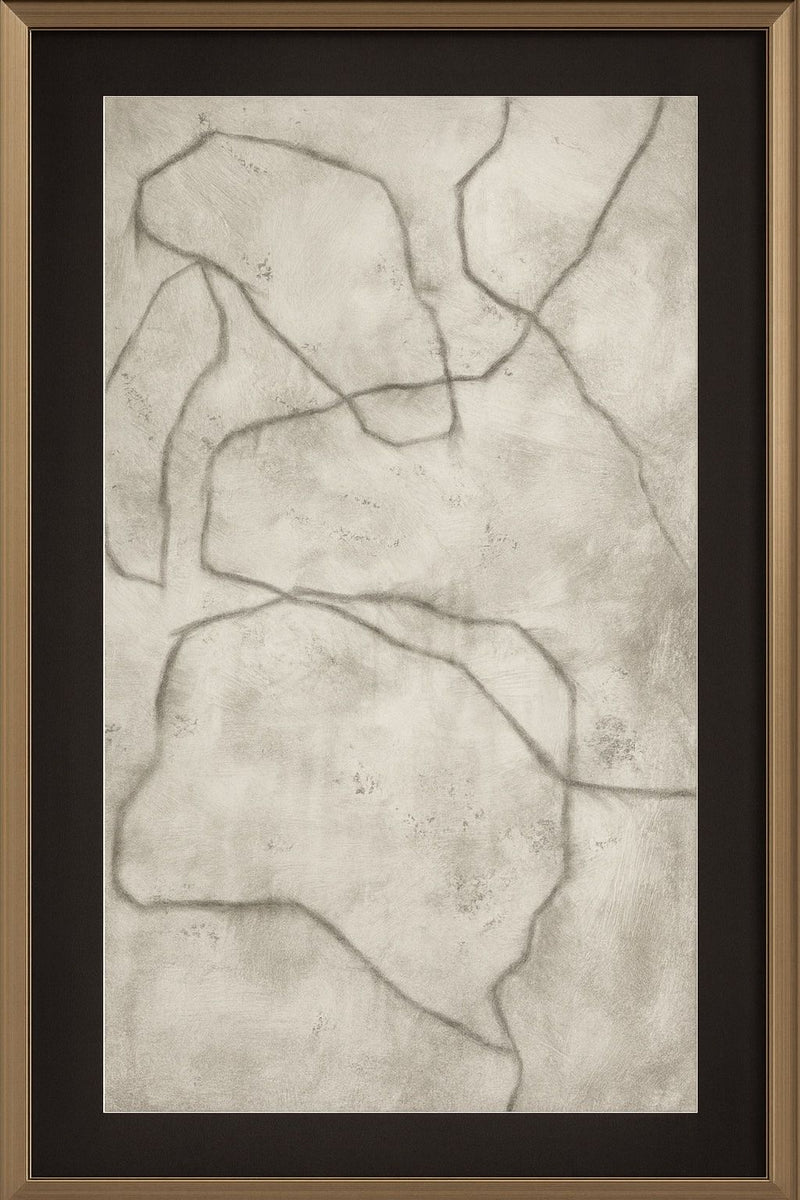 Conversations In The Past Framed Print - Gray / Off White