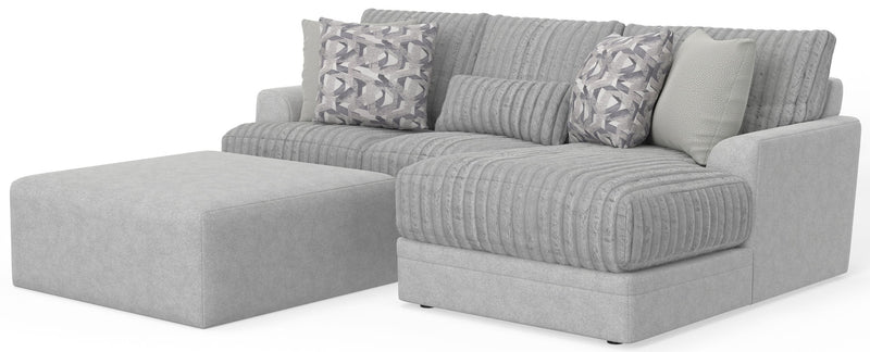 Titan - Sectional With Comfort Coil Seating, Cocktail Ottoman And Accent Pillows Included