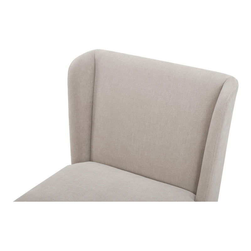 Cormac - Rolling Dining Chair - Warm Sand