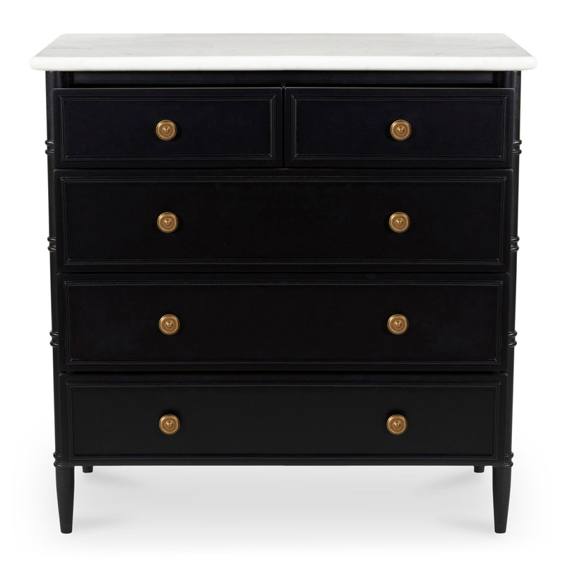Eleanor - 5 Drawer Chest - Black
