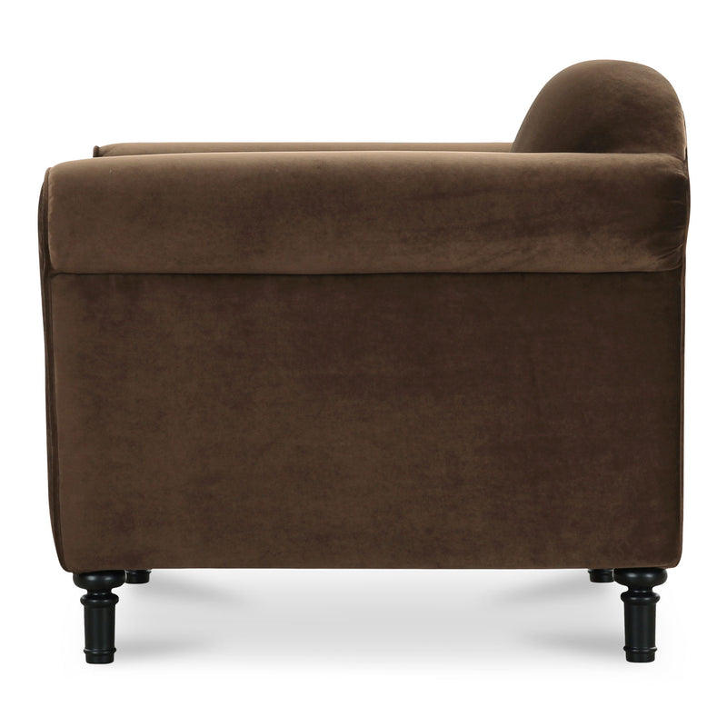 Harmony - Fabric Accent Chair - Dark Brown