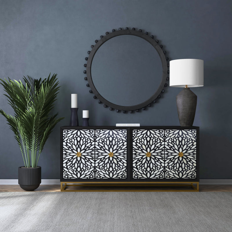 Kaycee - Table Lamp - Matte Black / White