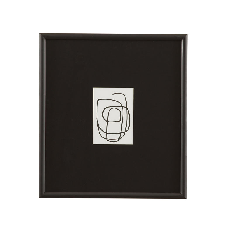 Form Study II Framed Print - Black