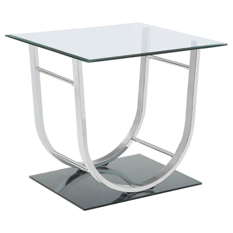 Danville - Rectangular U-Shaped Glass Top Table