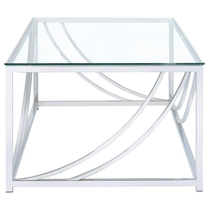 Lille - Glass Top Entryway Sofa Console Table Accents