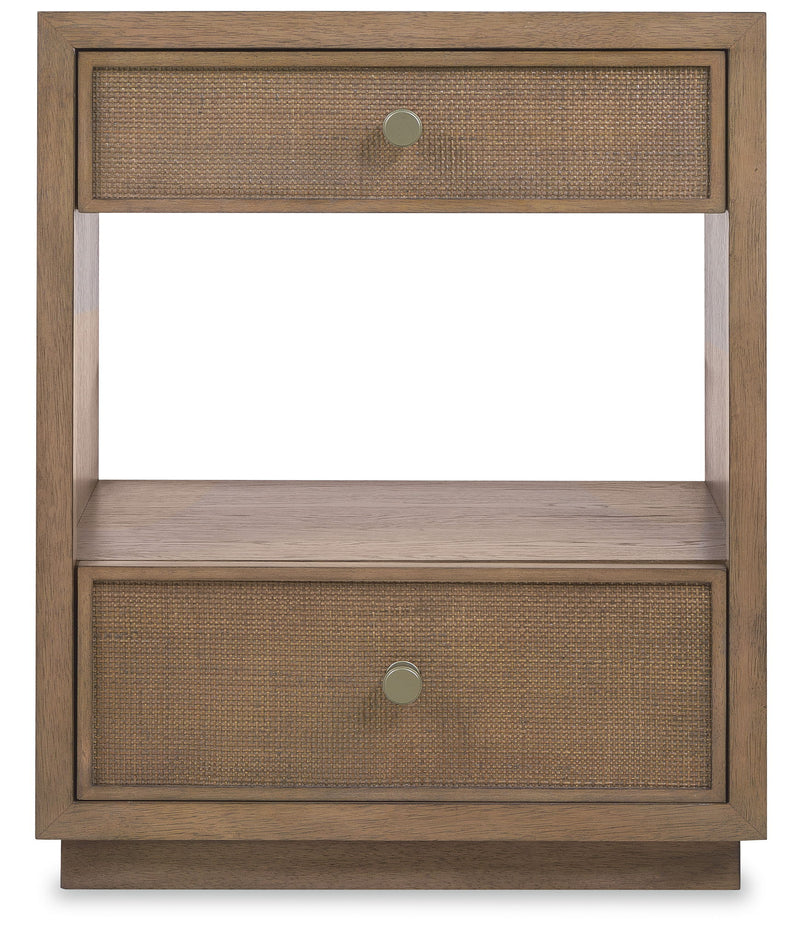Sonnet - Two-Drawer Nightstand - Dark Gray
