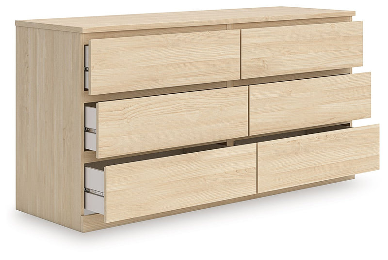 Onita - Six Drawer Dresser - Natural