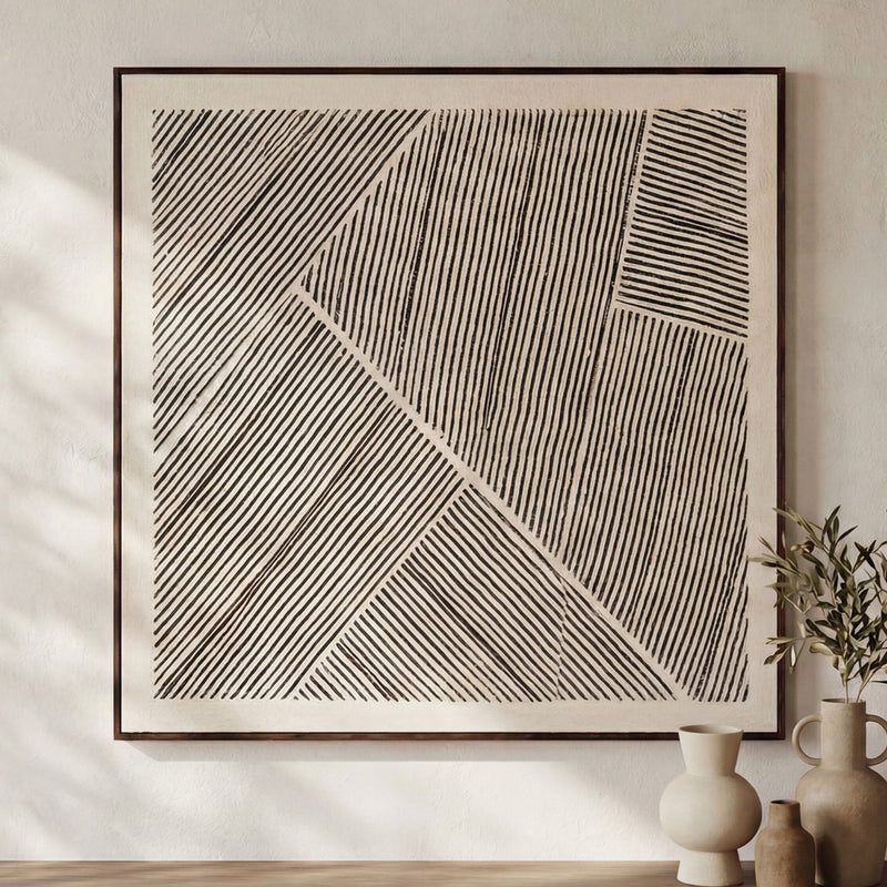 Fleet - Framed Painting - Multicolor