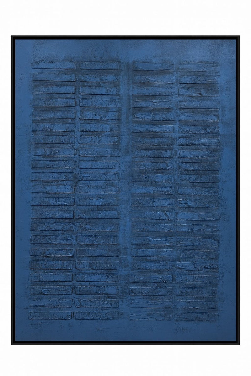 Framed Canvas Cobalt Box - Black