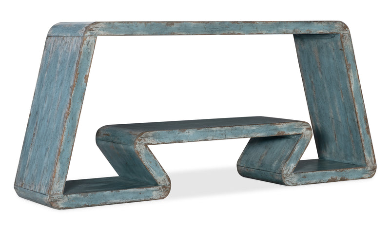 Commerce And Market - Inside Track Console Table - Blue