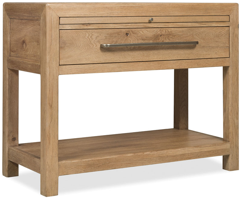 Driftwood - One-Drawer Nightstand With Stone