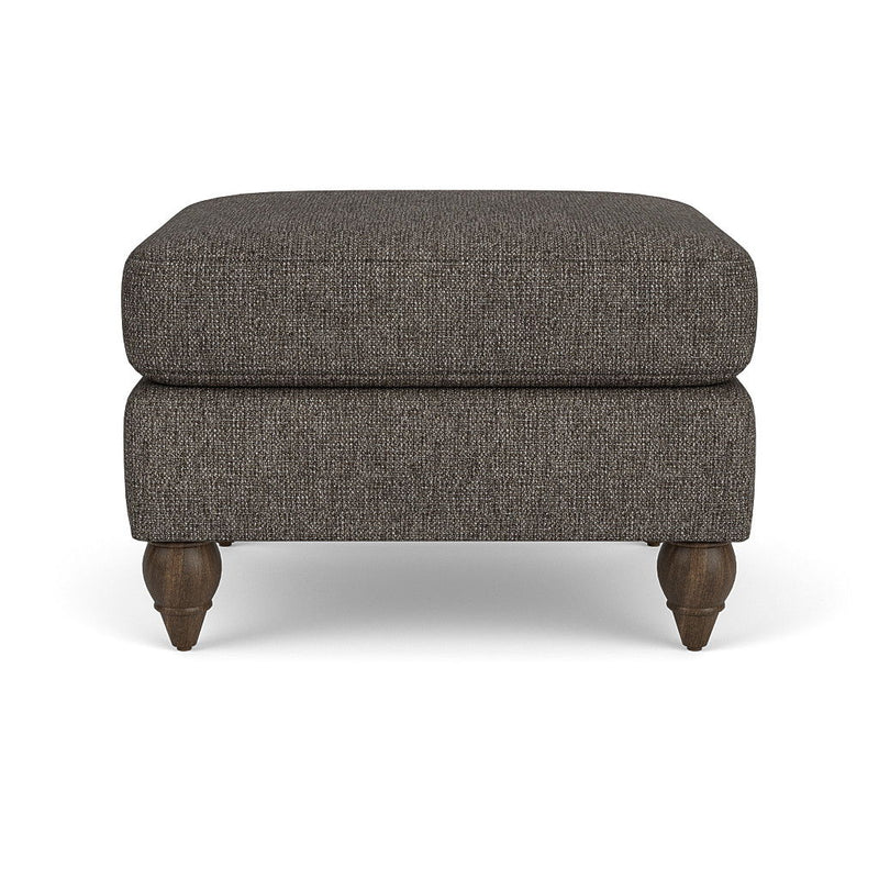 Moxy - Fabric Ottoman, Round Turned Legs