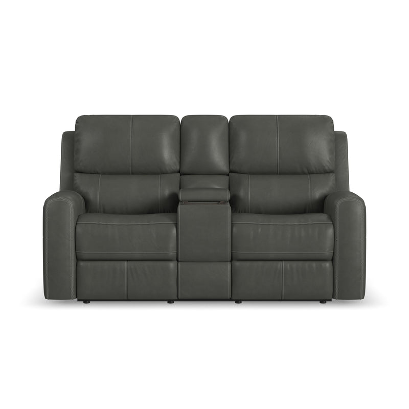 Linden - Power Reclining Loveseat With Console & Power Headrests & Lumbar