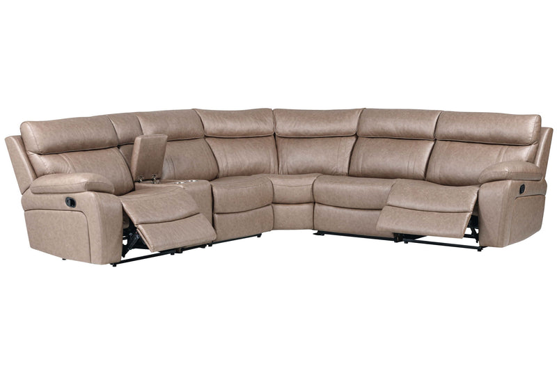 Theon - Modular Manual Reclining Sectional And Entertainment Console