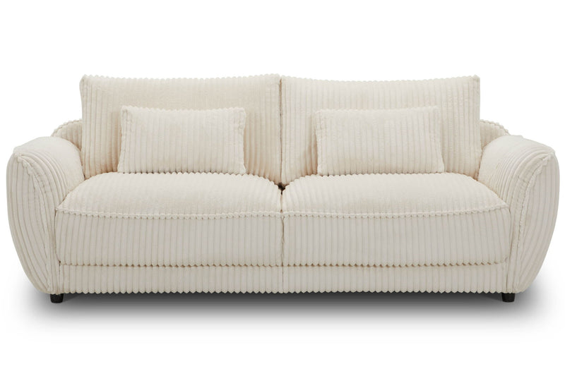 Utopia - 2 Seat Sofa With Lumbar Pillow - Mega Ivory