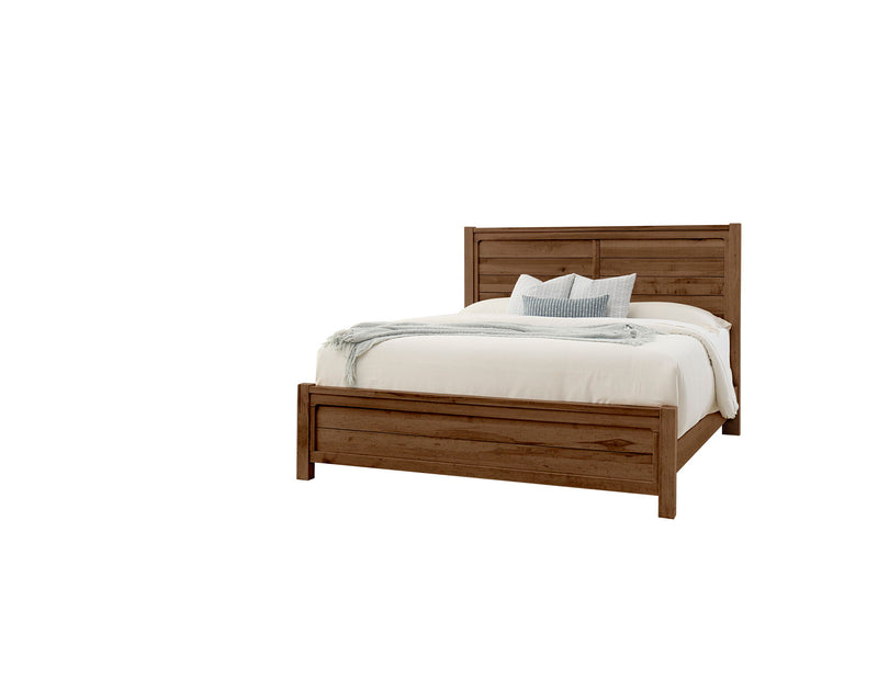 Cool Rustic - King Plank Bed - Amber