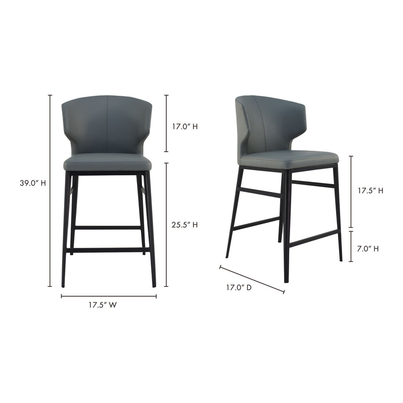 Delaney - Counter Stool - Gray