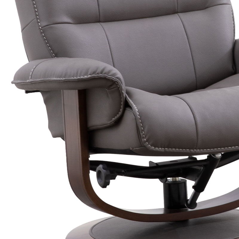 Knight - Manual Reclining Swivel Chair and Ottoman