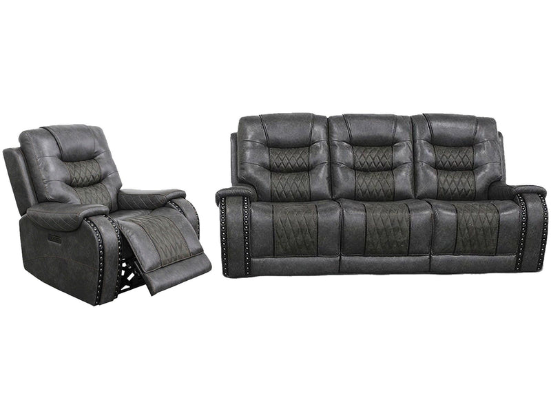 Outlaw - Power Reclining Sofa And Recliner - Stallion