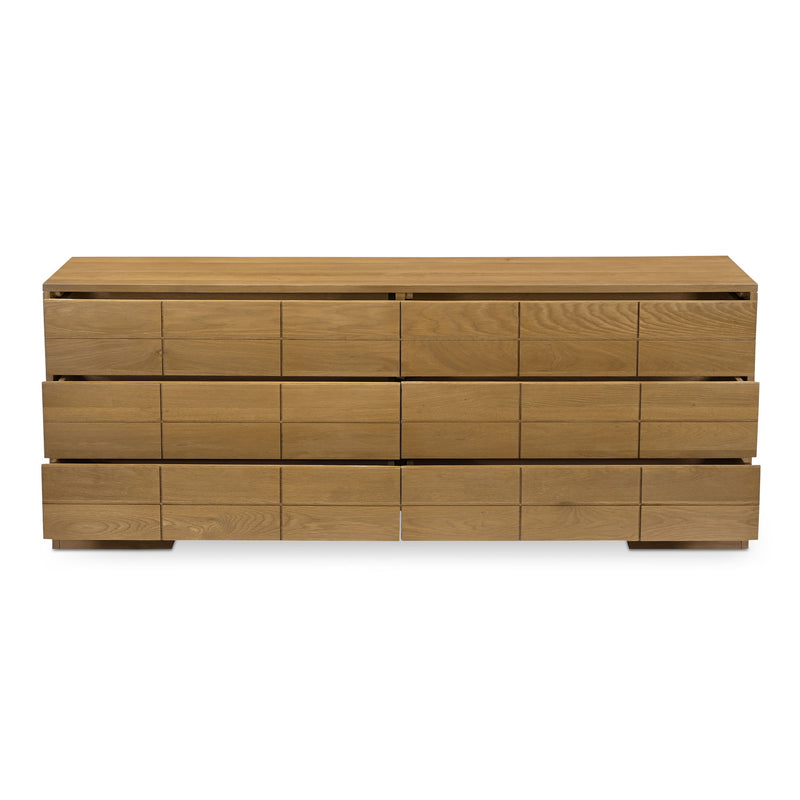Gia - 6 Drawer Dresser - Brown