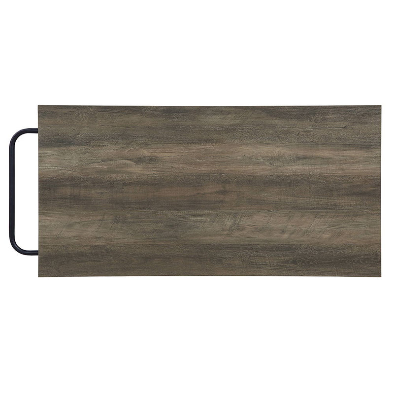 Lona - Kitchen Island - Rustic Oak & Black